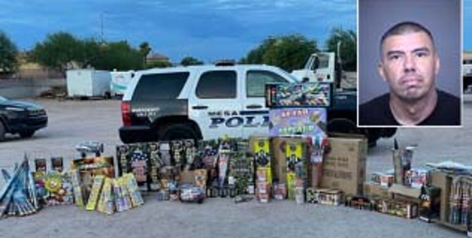Police seize nearly $12K worth of illegal fireworks in Mesa, suspect arrested