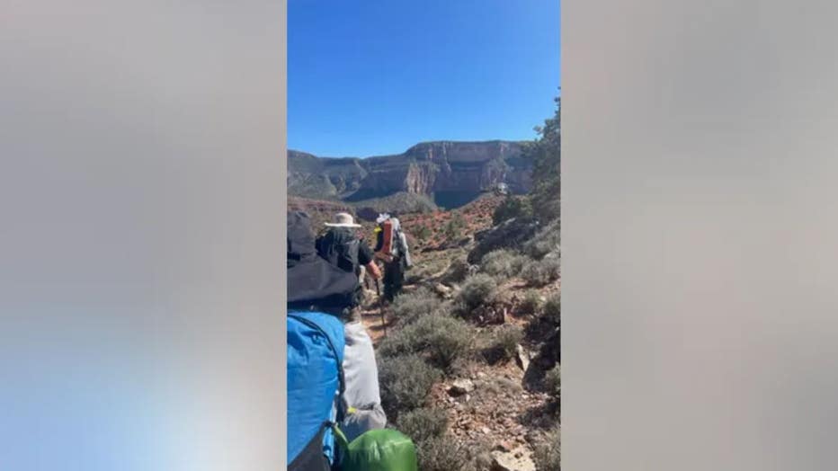 Another scene in the Grand Canyon in mid-May, when Kristi Key helped rescue hikers who had been struck ill.