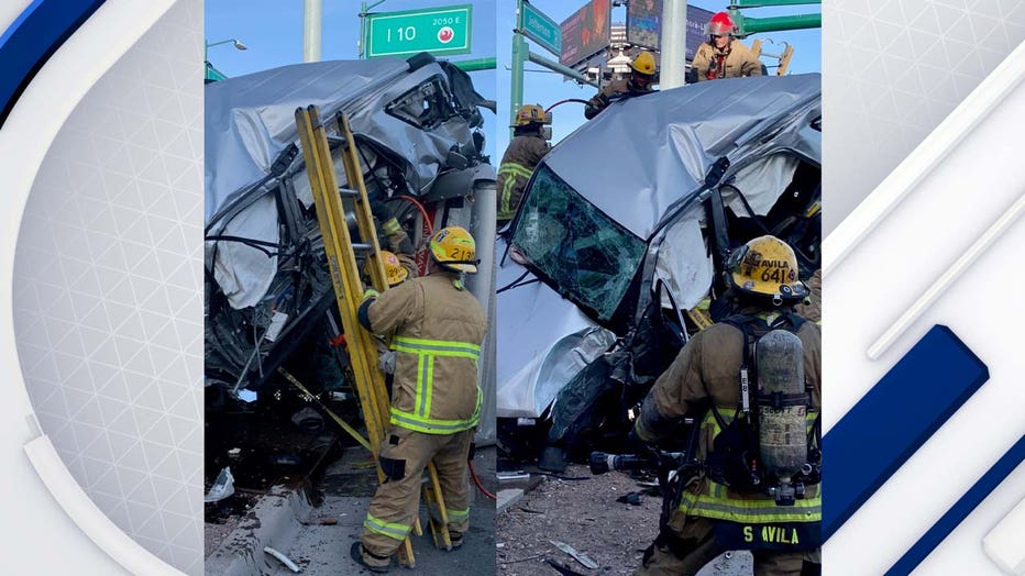 Phoenix fire crews responded to a serious crash near 20th Street and Jefferson.