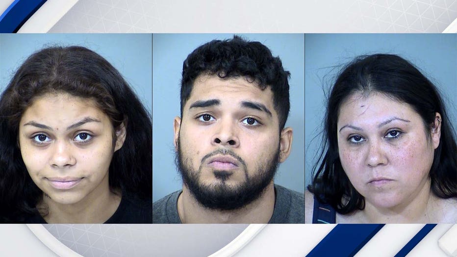 (From left to right) Jessica Jones, Exzavior Jones, Jessica Howard Davila