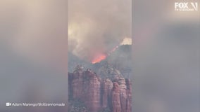 Lightning-sparked Committee Fire burning east of Sedona on Munds Mountain burns nearly 300 acres