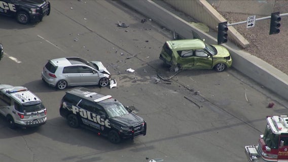 2-car crash at I-10 ramp in Tolleson leaves woman dead