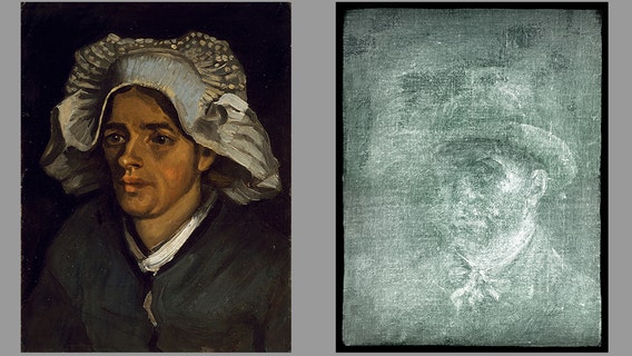 Hidden van Gogh self portrait found behind another painting
