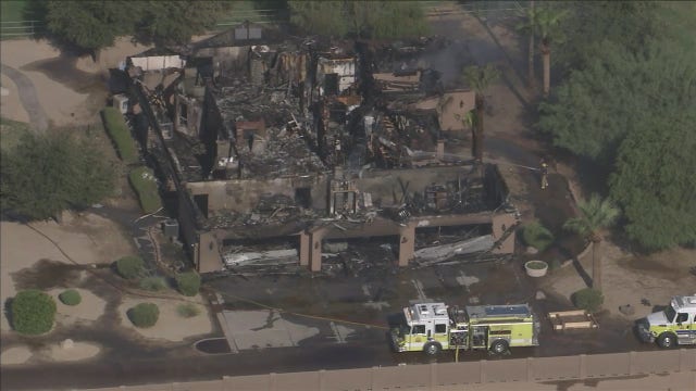Fire destroys home in Waddell; no injuries reported