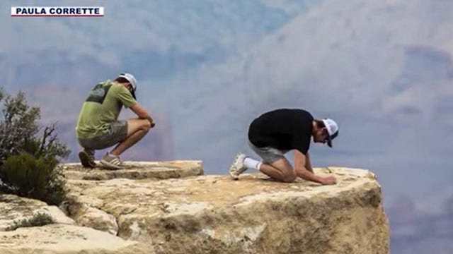 Grand Canyon vandalism: NPS seeks 2 men suspected of defacing scenic rock