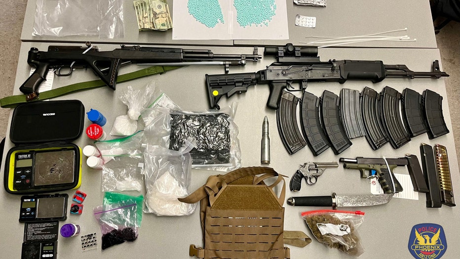 Phoenix officers found meth, heroin, fentanyl and other contraband in a man's truck on July 7. 