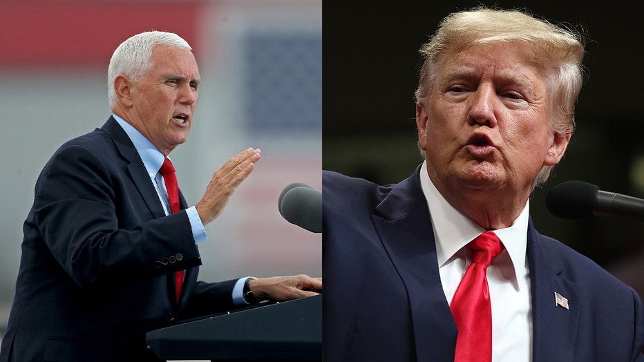 Former Vice President Mike Pence (Left) and Former President Donald Trump (Right) (Getty)