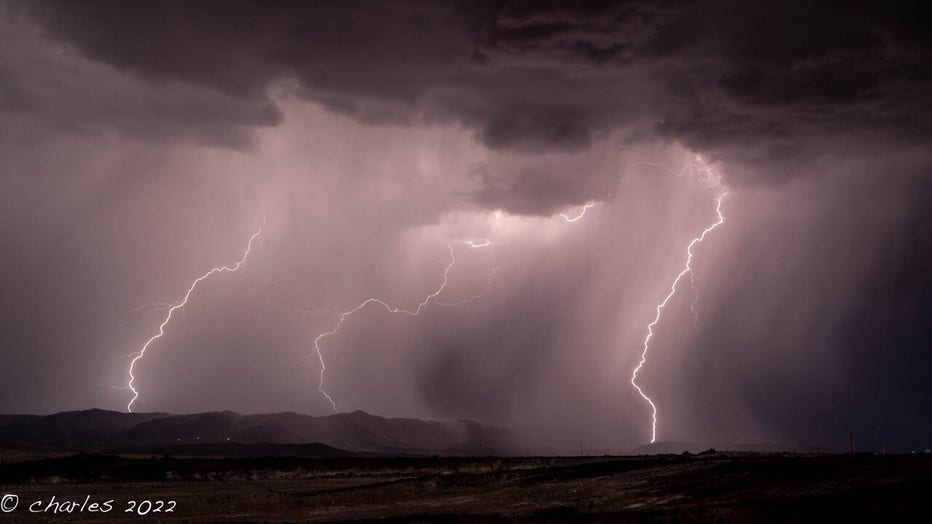 Another powerful reminder that monsoon season is staying with us for just a little bit longer. Thanks Charles Jones for sharing this photo with us all.