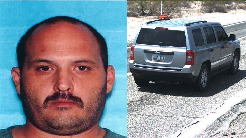 Oscar Valencia fled in a silver Jeep Patriot, according to the Pinal County Sheriff's Office.