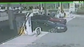 Watch: Thieves steal car from Connecticut gas station in 7 seconds