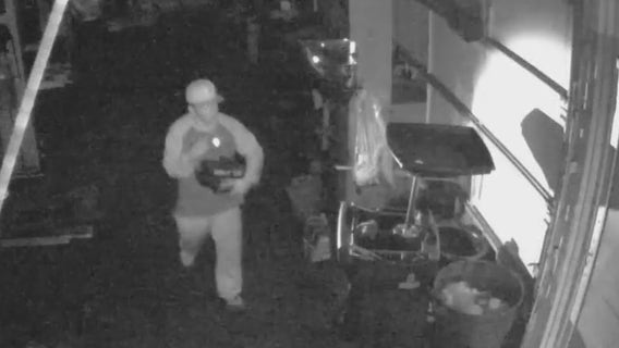 Suspect wanted for breaking through drywall at north Phoenix auto shop, stealing tools