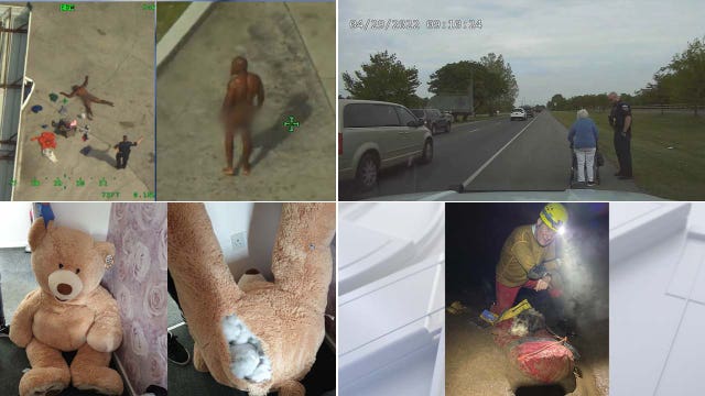 Naked Florida man, strange hiding spots, troopers helping out: This week's heartwarming, offbeat headlines