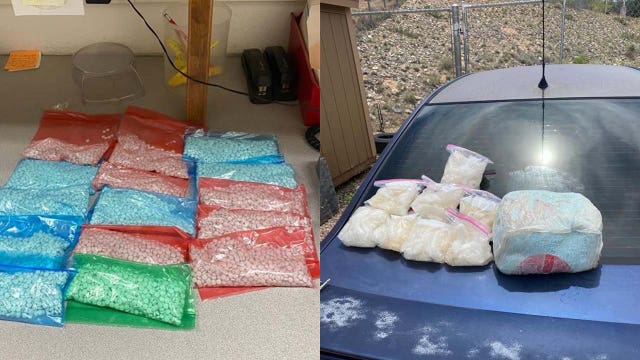 55,000 fentanyl pills, meth seized in two Yavapai County traffic stops less than an hour apart