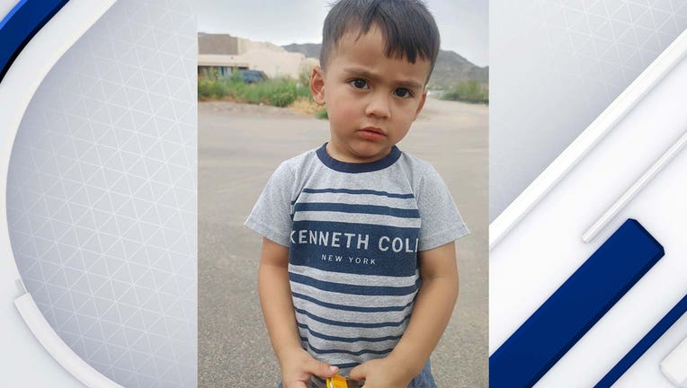 A child was found wandering near 32nd Drive and Olney.