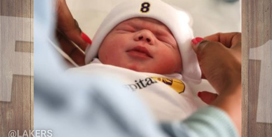 Lakers celebrate babies born at UCLA Mattel Children's Hospital on Kobe  Bryant's birthday - ABC7 Los Angeles
