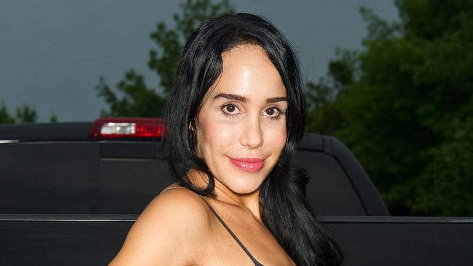 FILE - Nadya 'Octomom' Suleman attends the Celebrity Pillow Fight press conference and weigh in at Fox And Hound on June 22, 2012 in King of Prussia, Pennsylvania. (Photo by Gilbert Carrasquillo/WireImage)