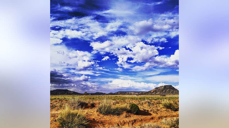 We've seen a lot of monsoon storms lately. Here's hoping for some sunnier days pretty soon! Thanks Ferlin Nez for sharing this beautiful photo with us all!