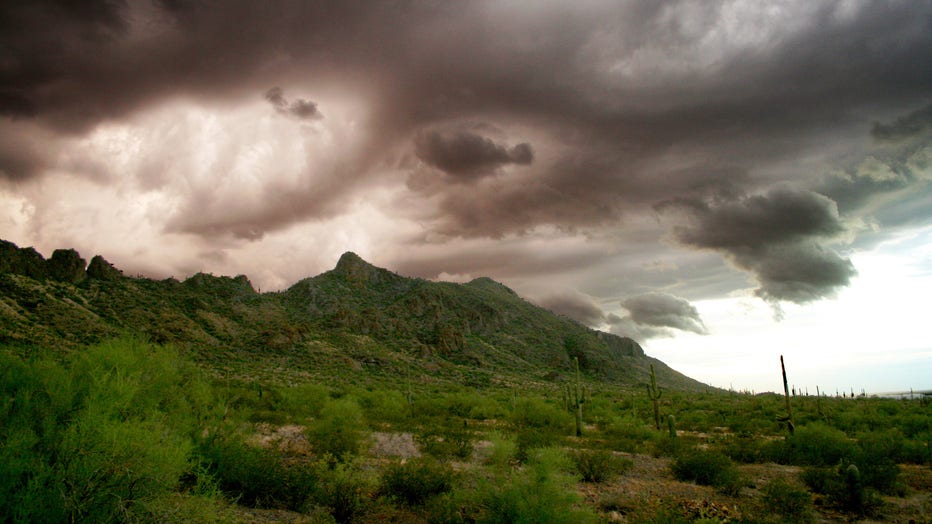 A kind reminder from Mother Nature on what Arizona could expect this weekend, in terms of weather. Photo taken by Dane Eldredge at Picacho Peak State Park.