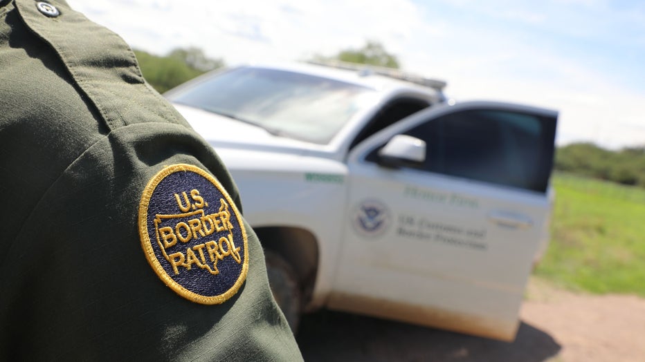 border patrol patch and truck