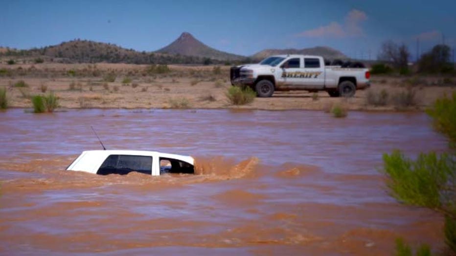 car in gila river