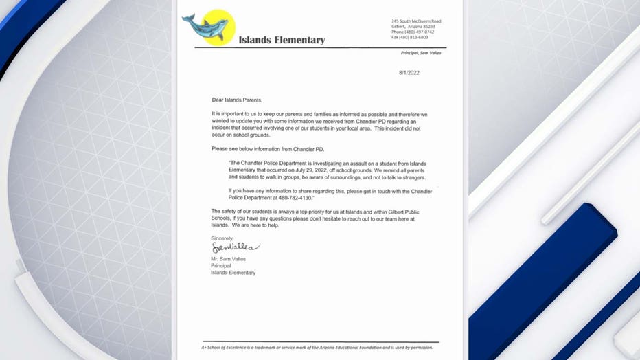 islands letter to parents