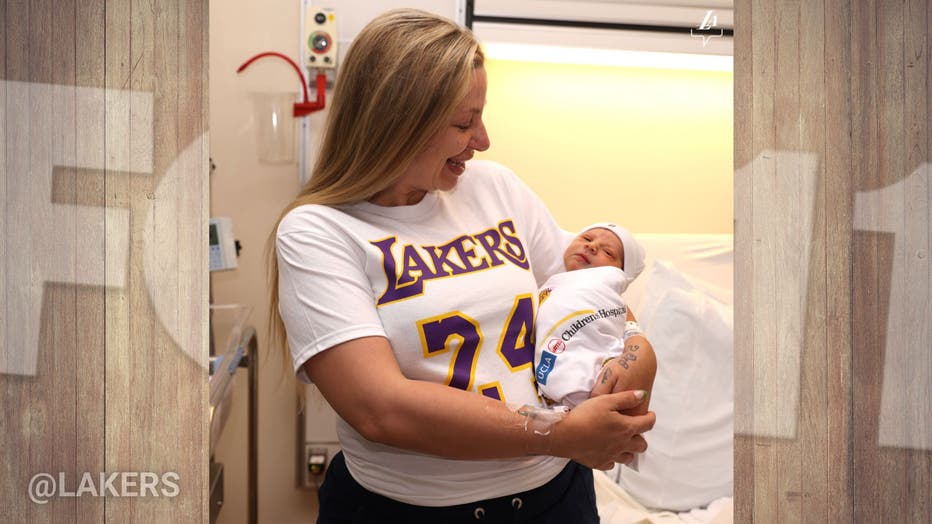 Lakers gift adorable care packages to newborns and families for 'Kobe Day