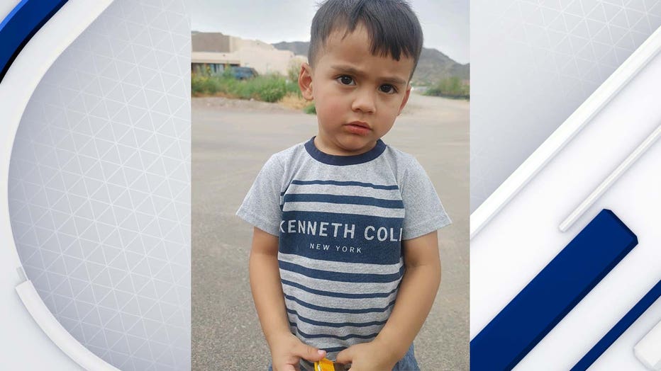 A child was found wandering near 32nd Drive and Olney.