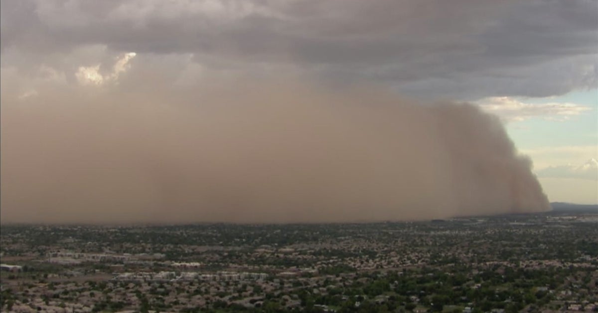 Monsoon storm brought big wall of dust to parts of the Phoenix area ...