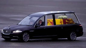 Queen Elizabeth II's hearse is a Jaguar like her mother's