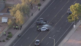Mesa Police investigating 4-car crash that left a person dead