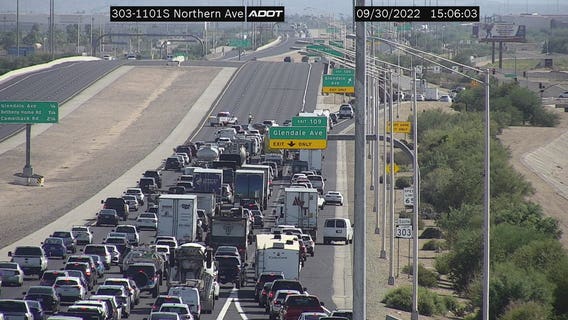 Loop 303 reopens in Glendale after crossover crash