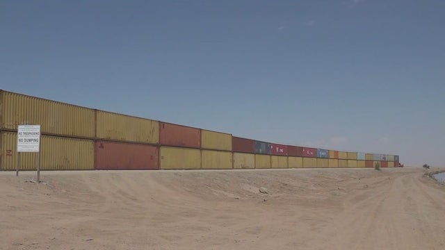 Tribe says Arizona built shipping container border wall against its wishes