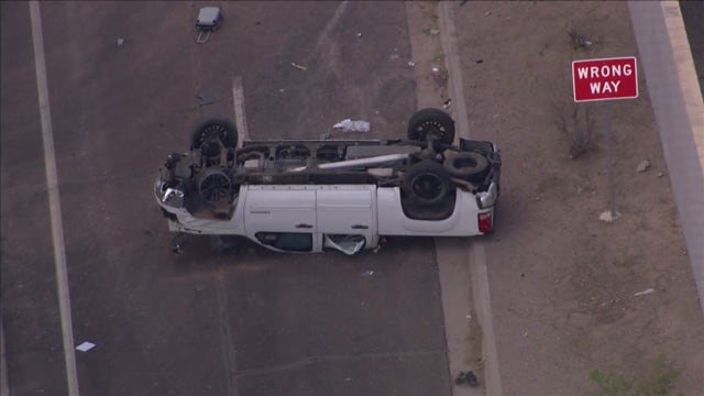 Tempe rollover crash sends a person to hospital with severe injuries, authorities say