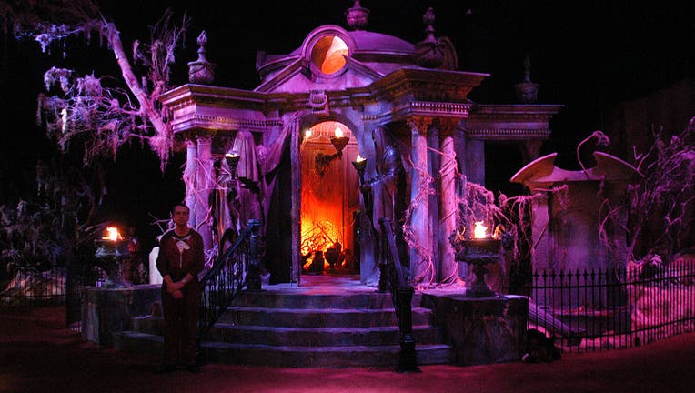 The Sets Come Alive At Haunted Mansion Hollywood