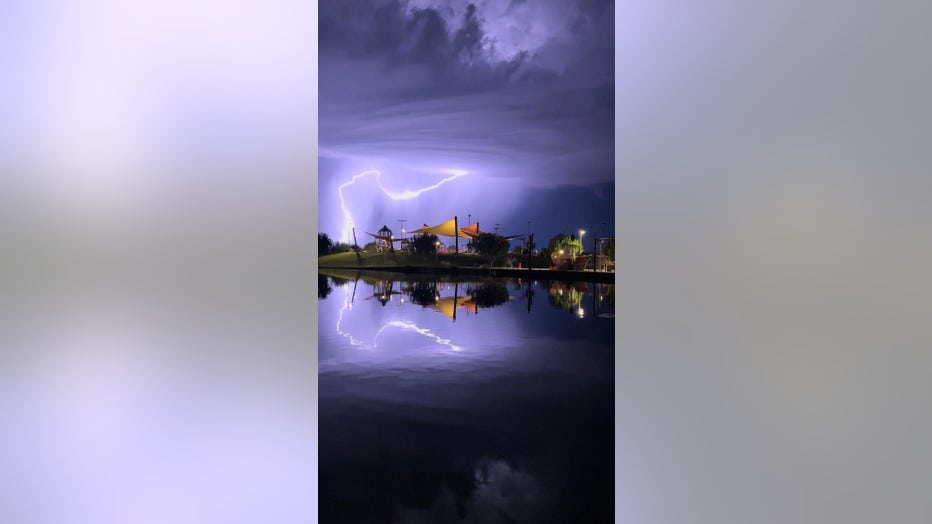 Lightning and storm over Queen Creek (Courtesy: Summer Villa)