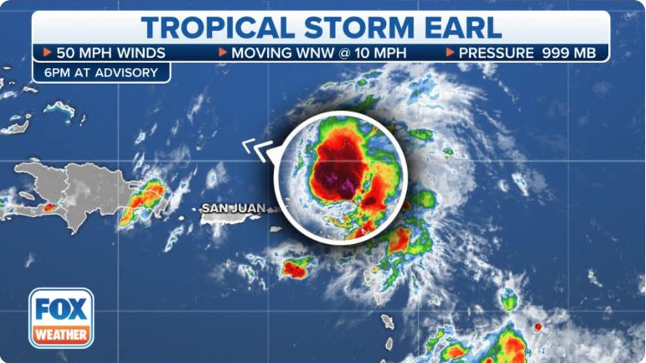 Hurricane Danielle strengthens Tropical Storm Earl churns in the