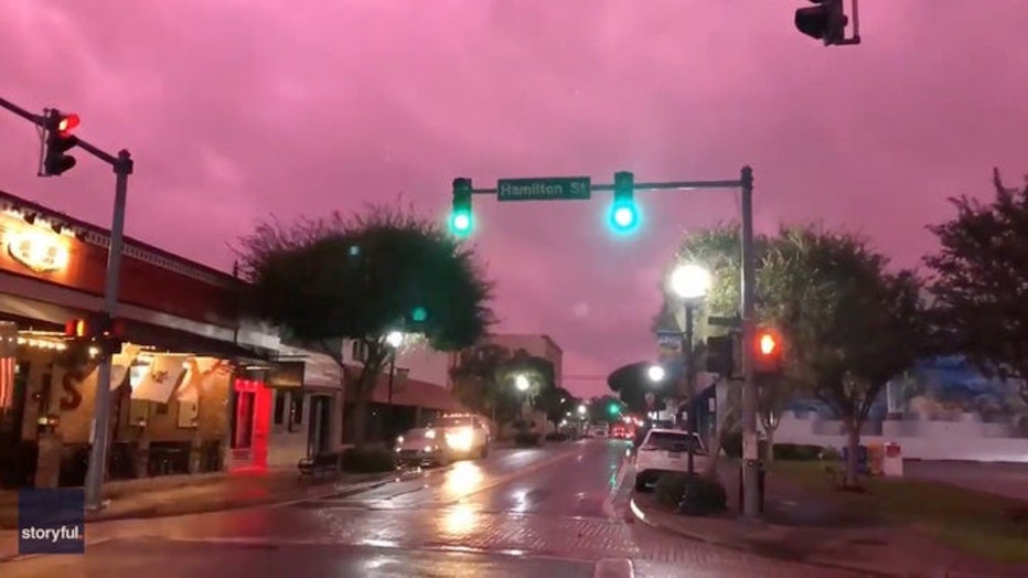 Downtown Lake City, Florida after Hurricane Michael.