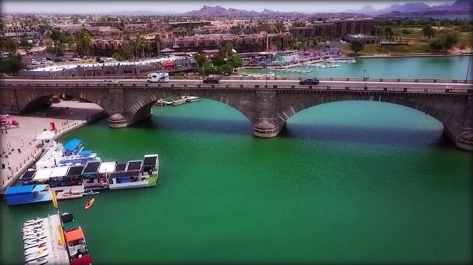 The London Bridge over Lake Havasu