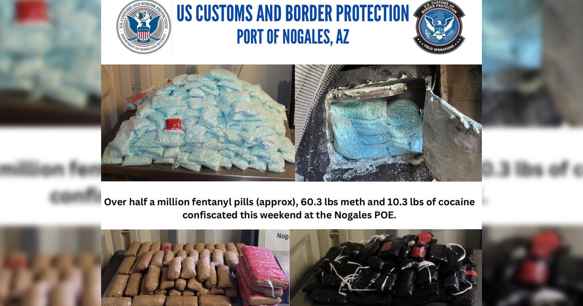 More than half a million fentanyl pills seized over 2 days at Arizona's ...