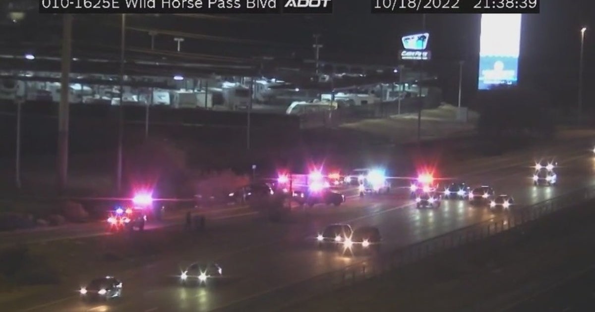 Pursuit ends on I-10 in Chandler after car spiked, grappled | FOX 10 ...
