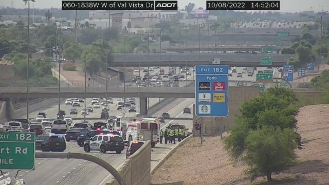Westbound US-60 traffic in Mesa flows once again after crash involving a pedestrian