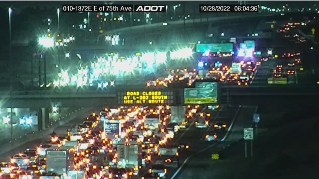 Motorcyclist killed in west Phoenix I-10 crash; lanes reopened