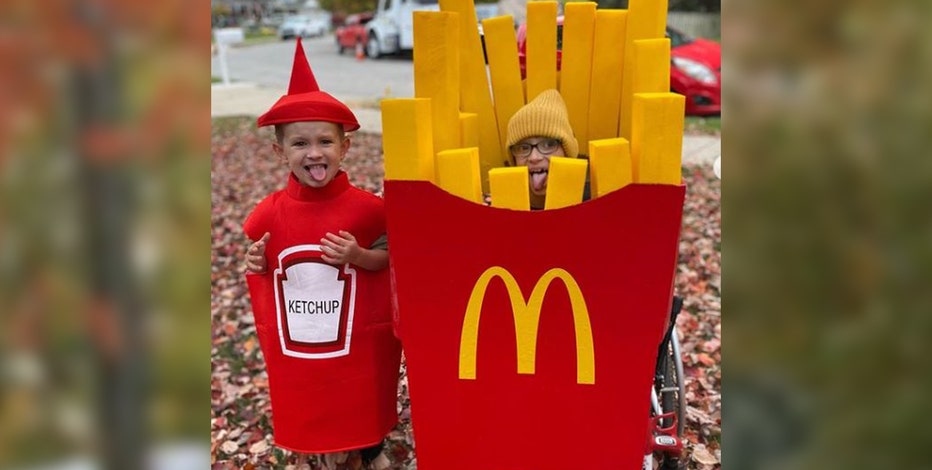 French Fries Hat Fast Food Employee Costume McDonald's Burger King Food ...