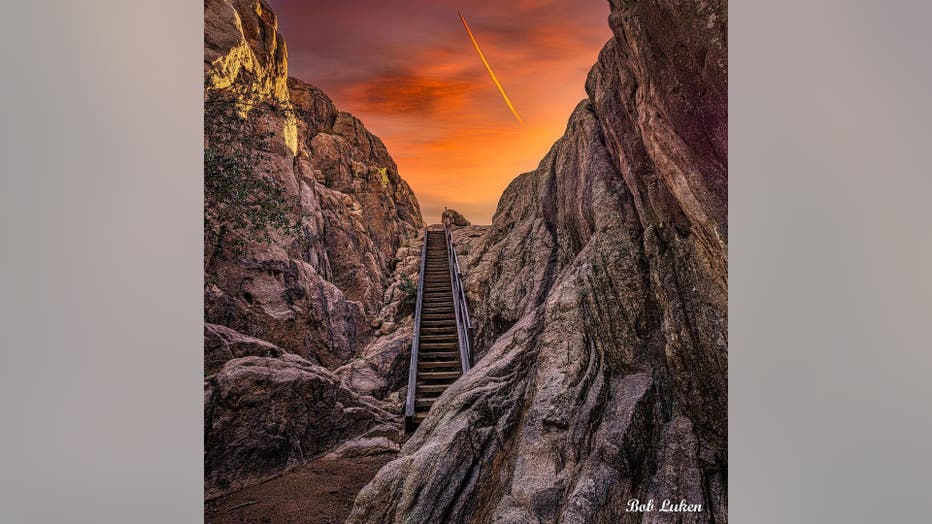 Stairway to heaven, or just an amazing evening sky that we can get used to in Arizona? Thanks Bob Luken for sharing this amazing photo with us all!