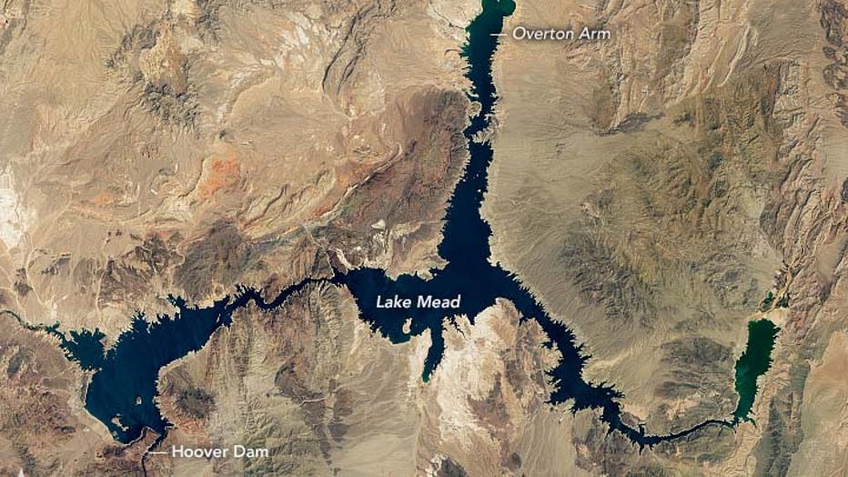 Lake Mead NASA august