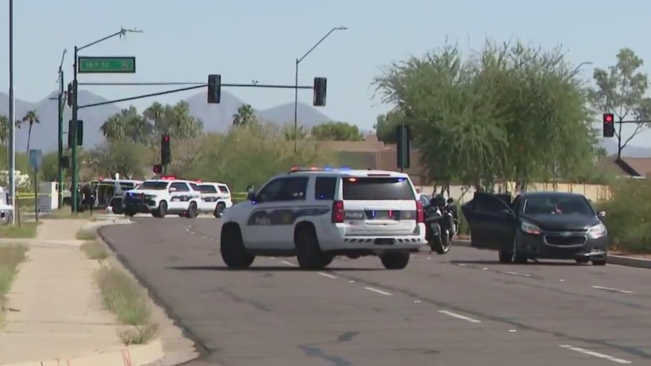 The scene of a shooting investigation near 16th Street and Greenway.