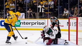 Glass ends shootout in 7th round as Preds beat Coyotes 4-3