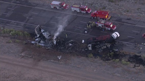 I-10 at Picacho Peak reopens after fiery rollover crash involving semi truck