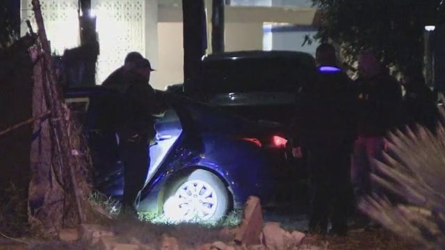 Car stolen out of Chandler ends up crashing into fence in Phoenix