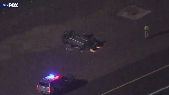 Loop 202 rollover crash in Phoenix leaves 4 hurt, including 2 kids
